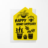 Happy Home-iversary | Real Estate & Mortgage Greeting Cards with Envelopes Greeting Card Market Dwellings