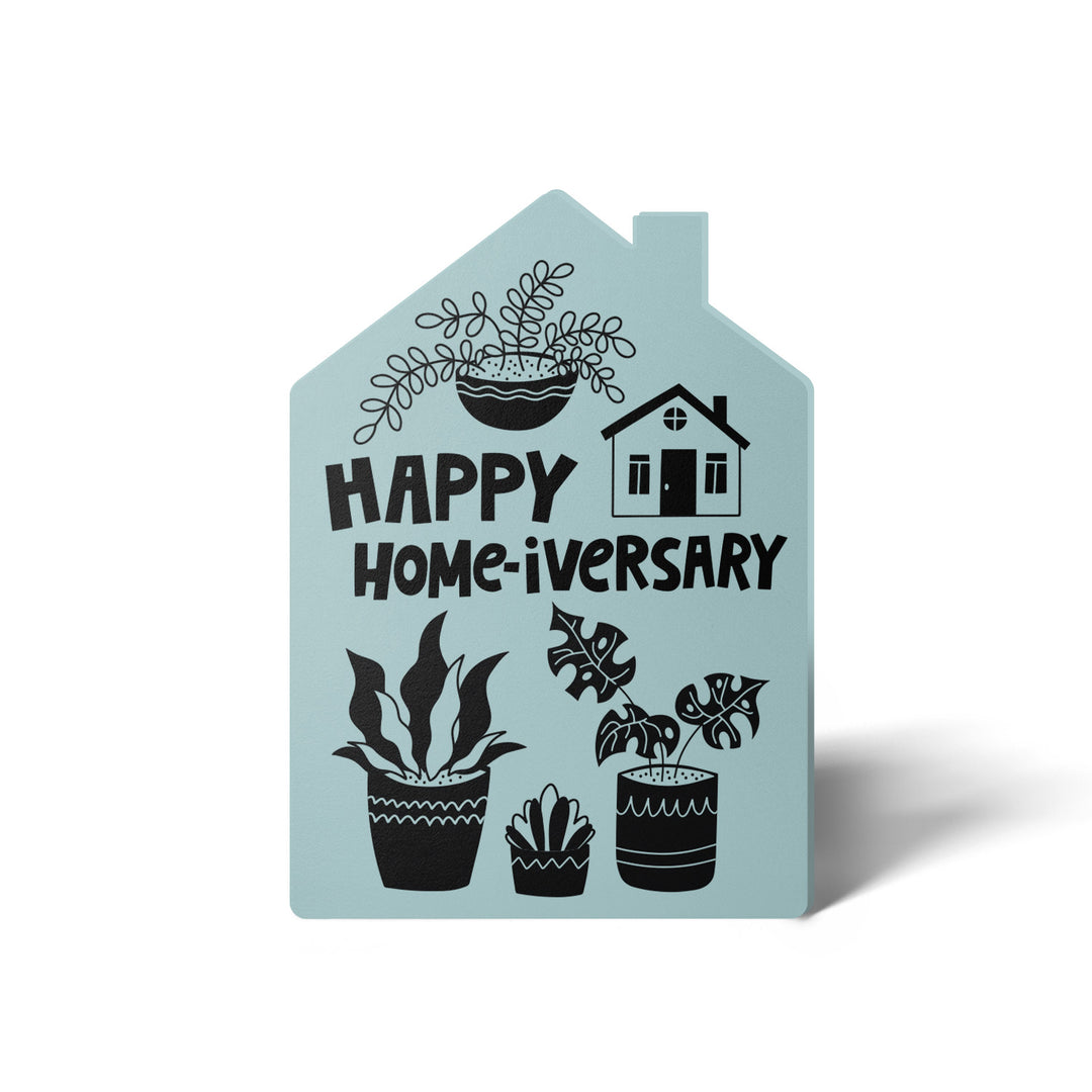 Set of Happy Home-iversary | Greeting Cards | Envelopes Included | 54-GC002 Greeting Card Market Dwellings LIGHT BLUE