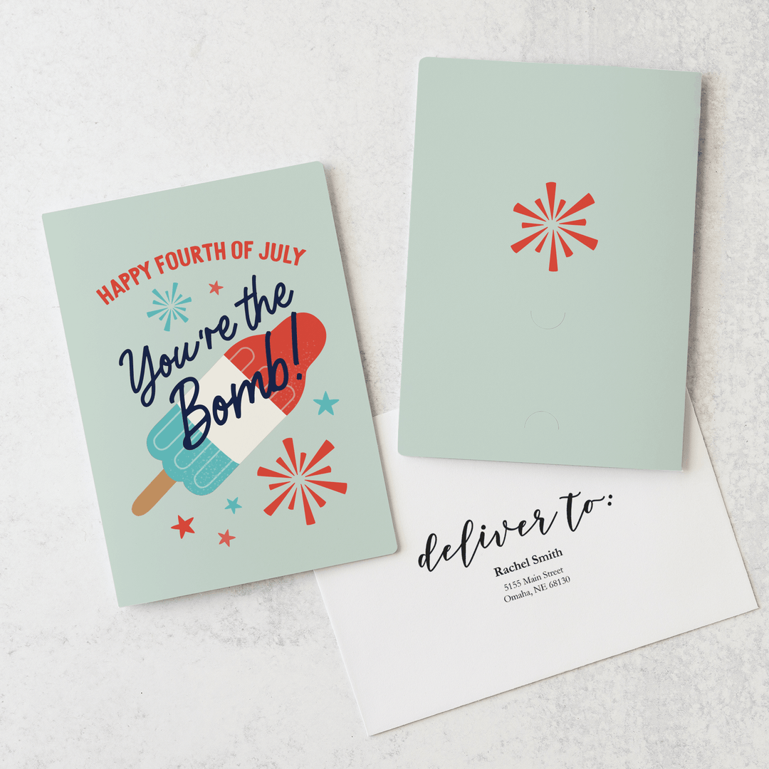 Set of Happy Fourth Of July | You're The Bomb! | 4th Of July Greeting Cards | Envelopes Included | 55-GC001 Greeting Card Market Dwellings   