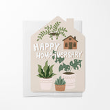 Happy Home-iversary | Real Estate & Mortgage Greeting Cards with Envelopes Greeting Card Market Dwellings