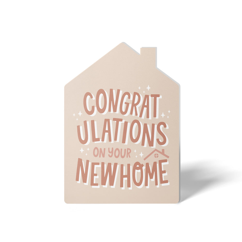 Congratulations On Your New Home | Real Estate & Mortgage Greeting Cards with Envelopes Greeting Card Market Dwellings BEIGE 10
