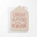 Congratulations On Your New Home | Real Estate & Mortgage Greeting Cards with Envelopes Greeting Card Market Dwellings