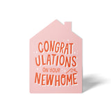 Congratulations On Your New Home | Real Estate & Mortgage Greeting Cards with Envelopes Greeting Card Market Dwellings PINK 10
