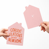 Congratulations On Your New Home | Real Estate & Mortgage Greeting Cards with Envelopes Greeting Card Market Dwellings