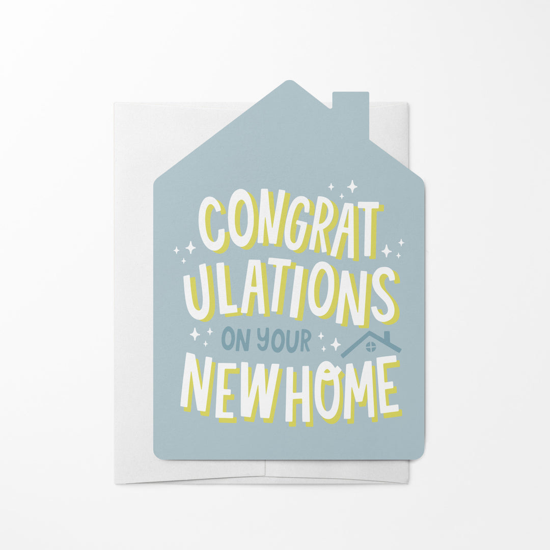 Set of Congratulations On Your New Home | Greeting Cards | Envelopes Included | 56-GC002-AB Greeting Card Market Dwellings