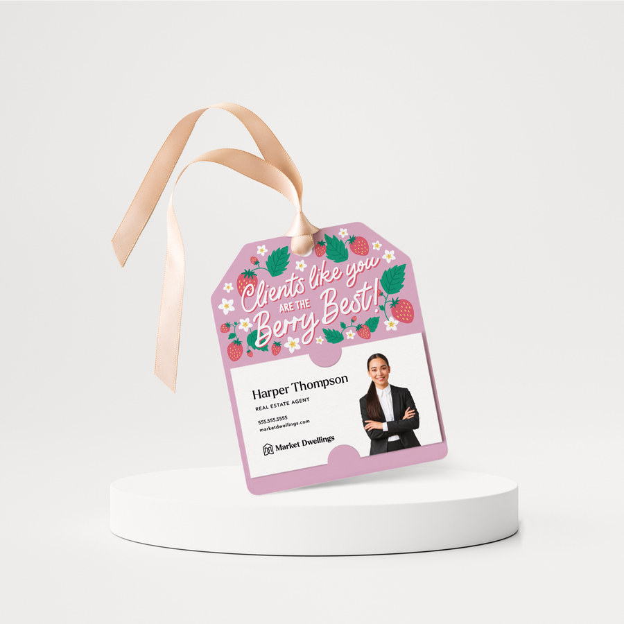 Clients Like You Are The Berry Best! | Gift Tags | 267-GT001 Gift Tag Market Dwellings   