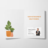 The Best Compliment You Can Give is a Referral. | Greeting Cards with Envelopes Greeting Card Market Dwellings
