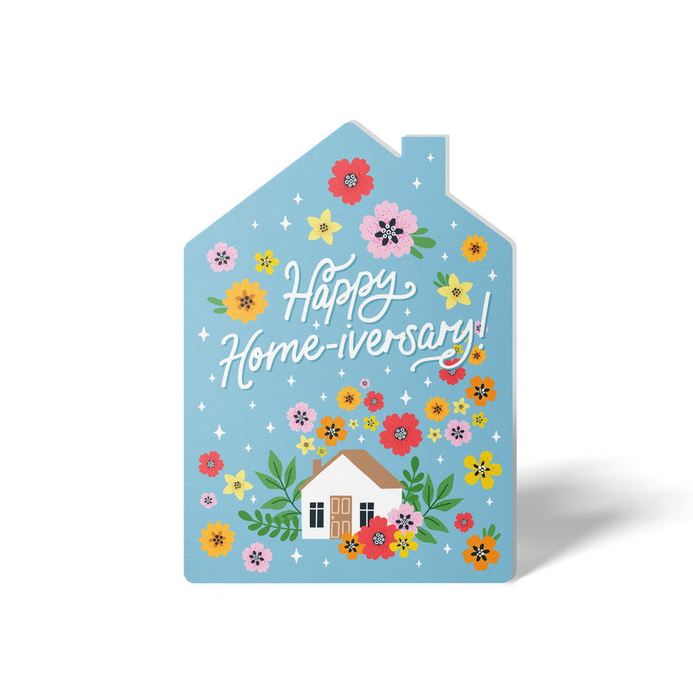 Happy Home Anniversary Floral | Real Estate & Mortgage Greeting Cards with Envelopes Greeting Card Market Dwellings