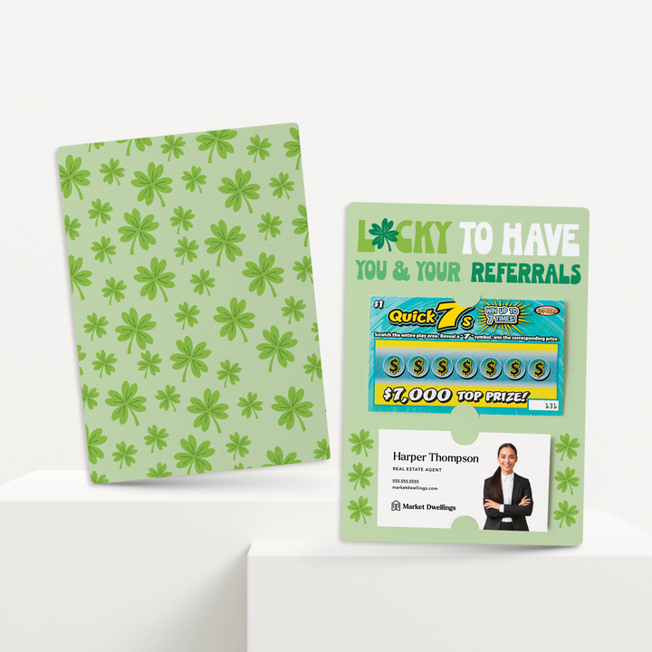 Set of Lucky To Have You And Your Referrals | St. Patrick's Day Mailers | Envelopes Included | M66-M002-AB Mailer Market Dwellings   