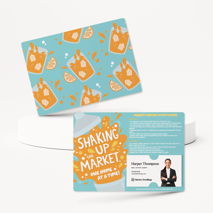 Set of Shaking Up The Market, One Home At A Time! | Summer Mailers | Envelopes Included | M164-M003 Mailer Market Dwellings   