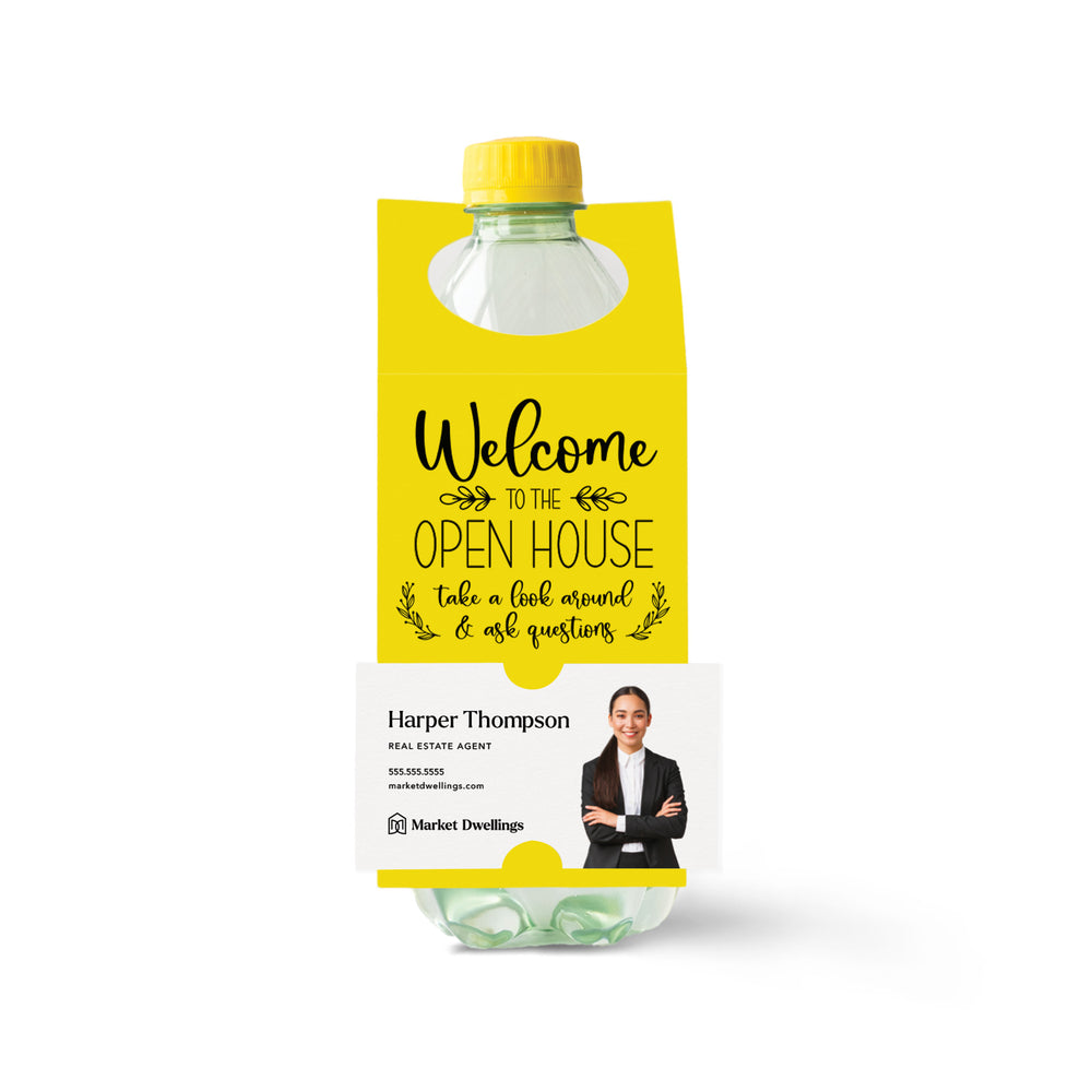 Welcome to the Open House | Bottle Hang Tags Bottle Tag Market Dwellings LEMON