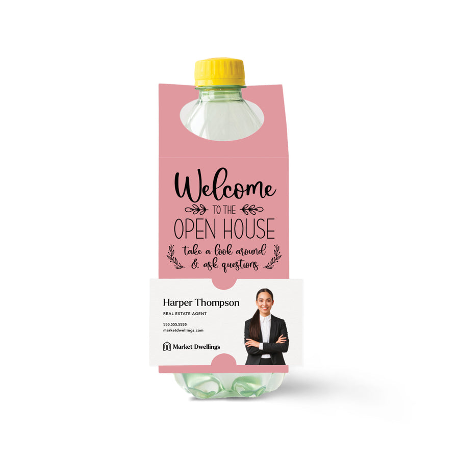 Welcome to the Open House | Bottle Hang Tags Bottle Tag Market Dwellings LIGHT PINK