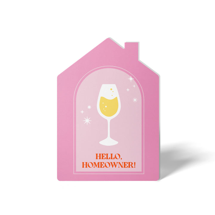 Set of Hello, Homeowner! | Greeting Cards | Envelopes Included | 61-GC002-AB Greeting Card Market Dwellings PINK SHERBET