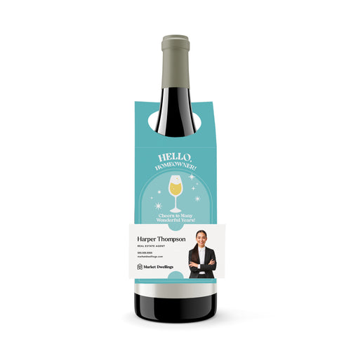 Hello, Homeowner! | Bottle Hang Tags Bottle Tag Market Dwellings BLUISH 10
