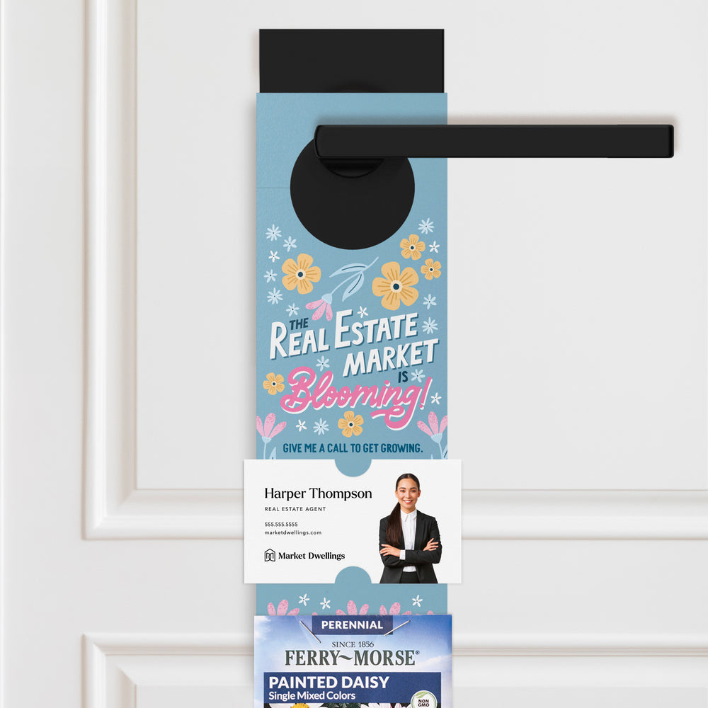 The Real Estate Market Is Blooming! | Door Hangers Season Door Hanger Market Dwellings