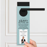 Let Me Help You Find Your Happy Place | Door Hangers Door Hanger Market Dwellings