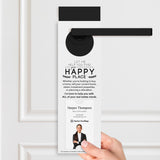 Let Me Help You Find Your Happy Place | Door Hangers Door Hanger Market Dwellings
