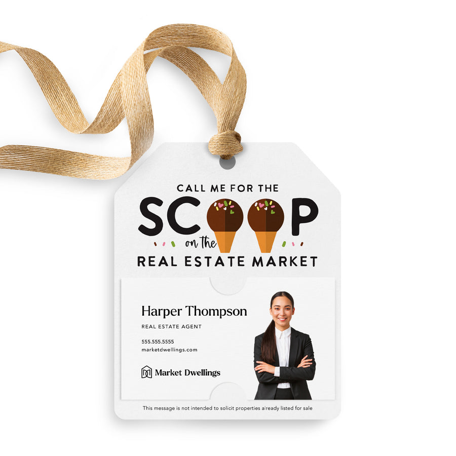 Call Me For the Scoop on the Real Estate Market | Gift Tags Gift Tag Market Dwellings