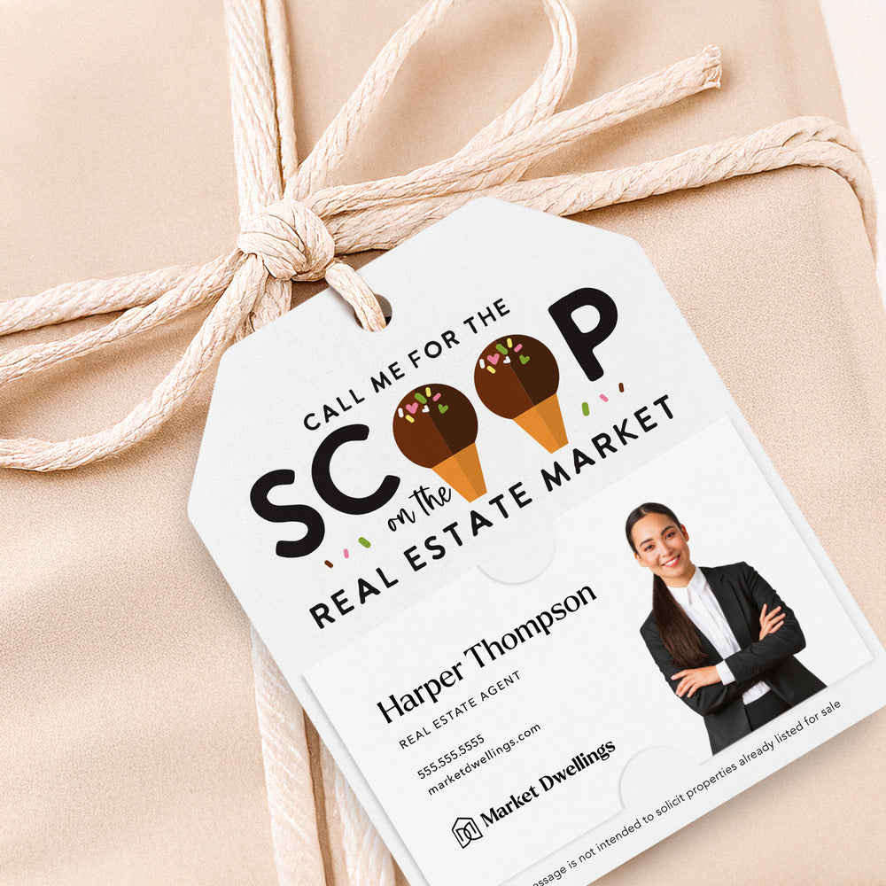 Call Me For the Scoop on the Real Estate Market | Gift Tags Gift Tag Market Dwellings