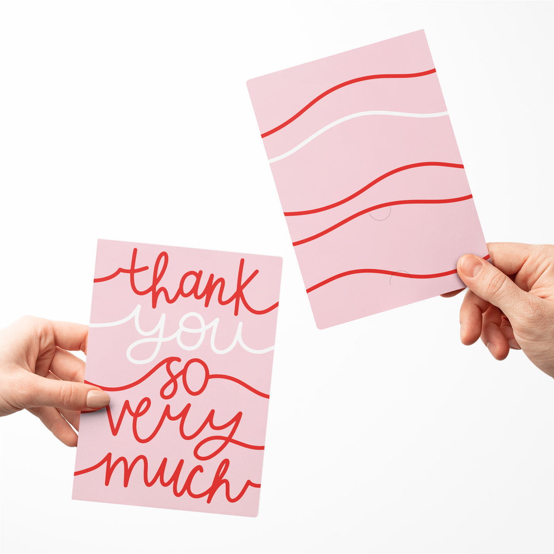 Set of Thank you so very much | Greeting Cards | Envelopes Included | 78-GC001 Greeting Card Market Dwellings