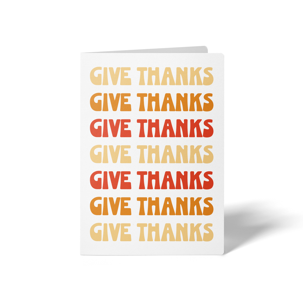 Give Thanks | Real Estate Greeting Cards with Envelopes Greeting Card Market Dwellings