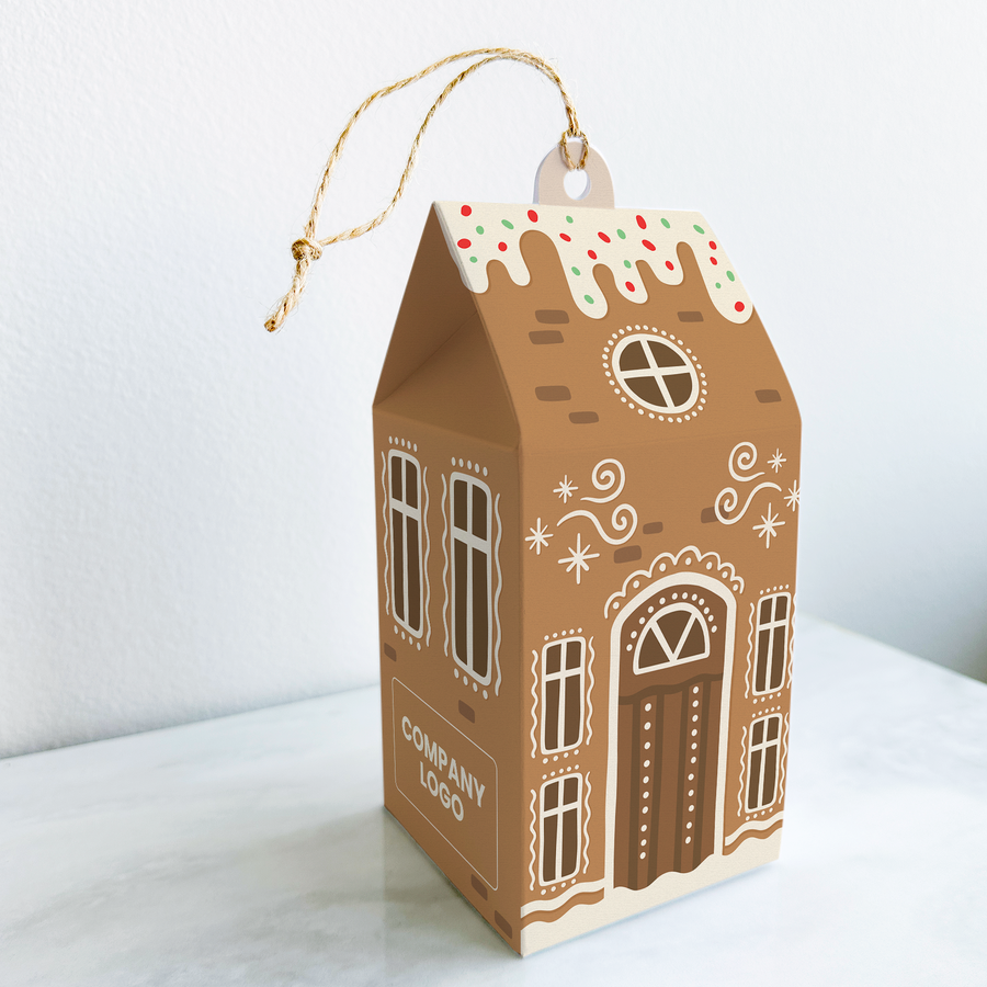 Gingerbread House Holiday Pop By Box | 9-BX1 Pop By Box Market Dwellings   