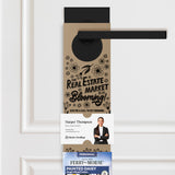 The Real Estate Market Is Blooming! | Door Hangers Season Door Hanger Market Dwellings KRAFT 10