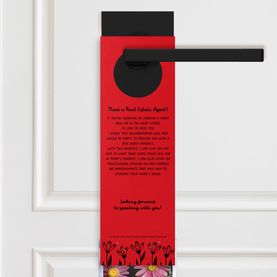 The Real Estate Market Is Blooming! | Spring Door Hangers | 8-DH003