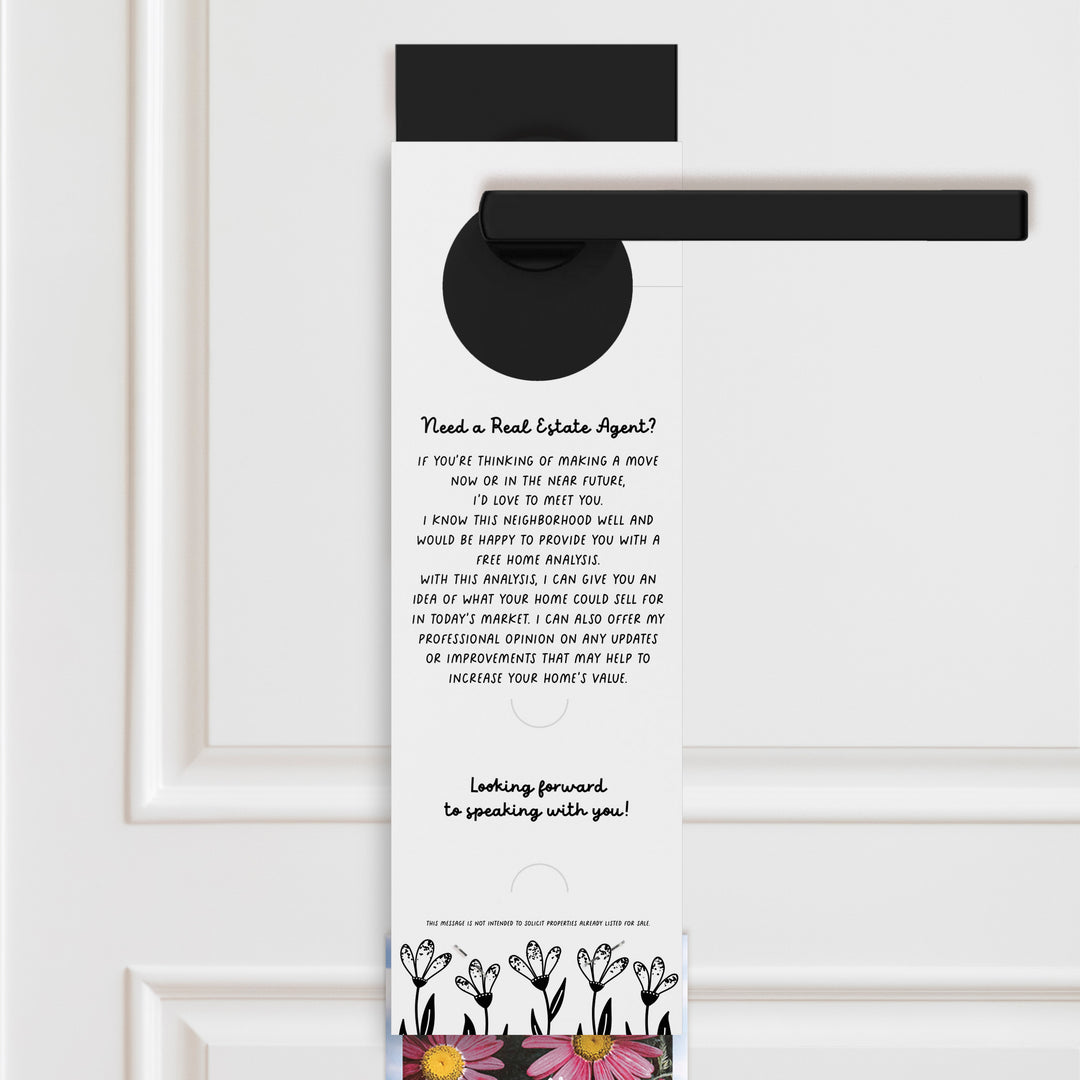 The Real Estate Market Is Blooming! | Spring Door Hangers | 8-DH003