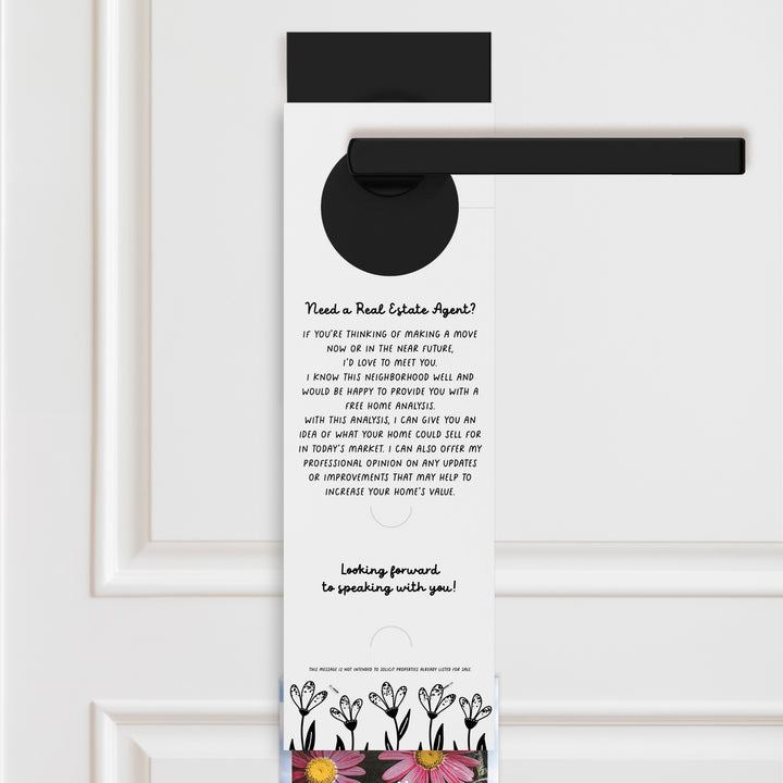 The Real Estate Market Is Blooming! | Spring Door Hangers | 8-DH003