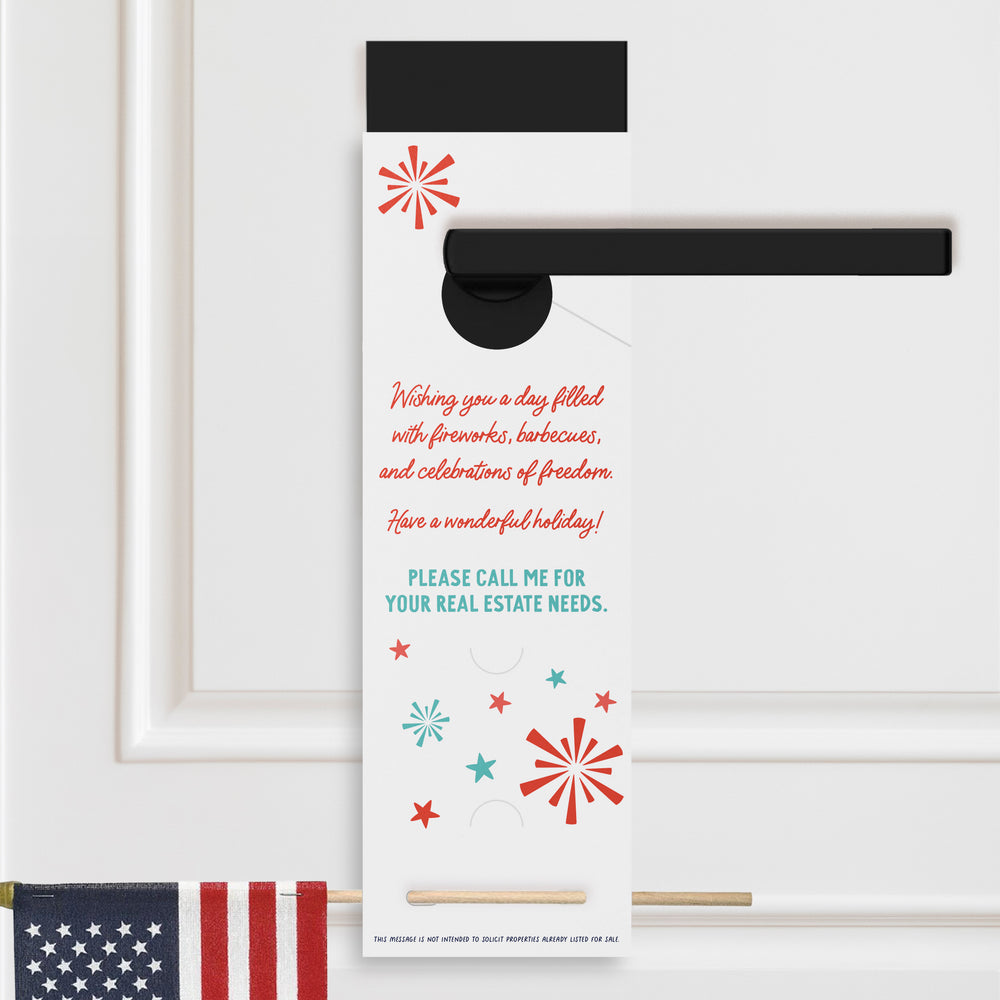 Happy Fourth Of July | You're The Bomb! Real Estate Door Hangers | 8-DH004 Door Hanger Market Dwellings