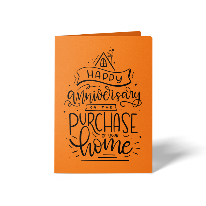 Set of Happy Anniversary on the Purchase of Your Home Greeting Cards | Envelopes Included Greeting Card Market Dwellings CARROT