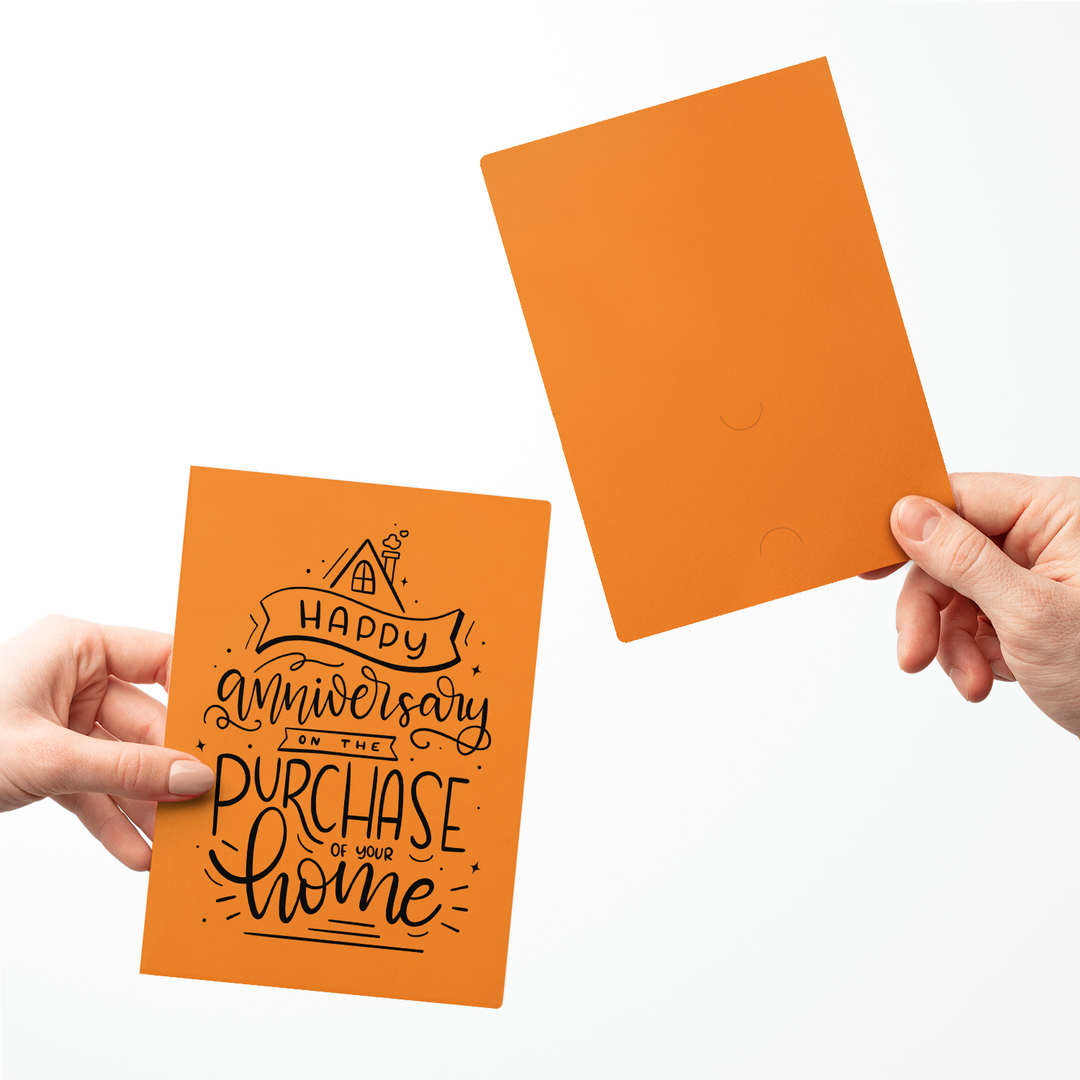 Set of Happy Anniversary on the Purchase of Your Home Greeting Cards | Envelopes Included Greeting Card Market Dwellings