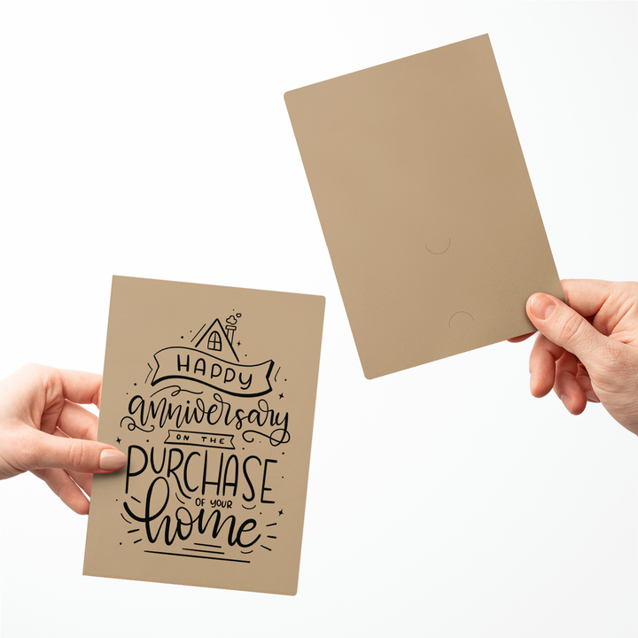 Set of Happy Anniversary on the Purchase of Your Home Greeting Cards | Envelopes Included Greeting Card Market Dwellings