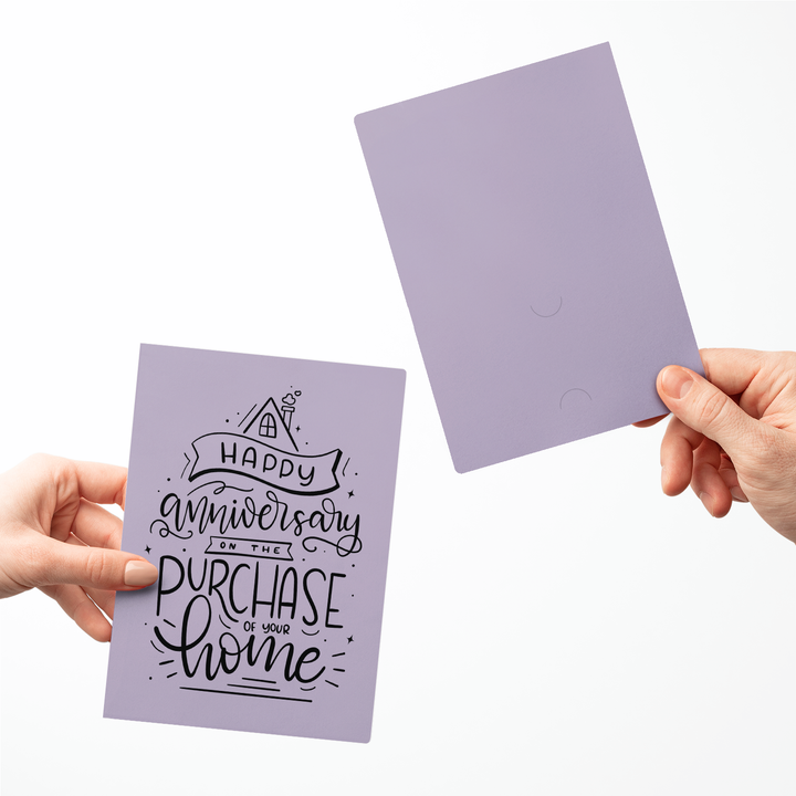 Set of Happy Anniversary on the Purchase of Your Home Greeting Cards | Envelopes Included