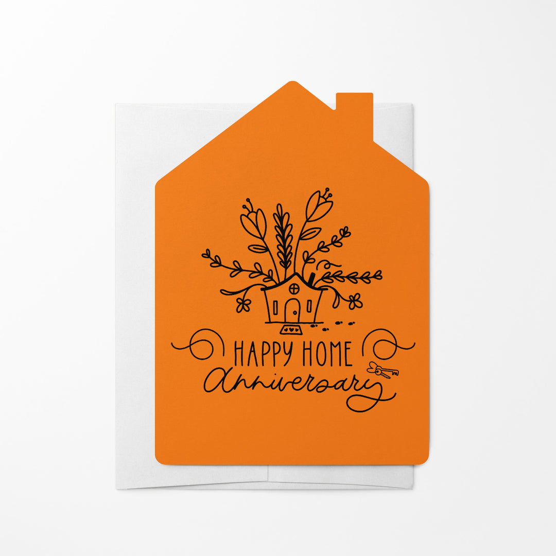 Set of "Happy Home Anniversary" Greeting Cards | Envelopes Included | 8-GC002 Greeting Card Market Dwellings