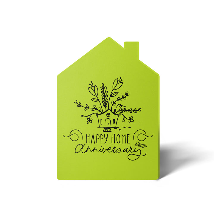 Set of "Happy Home Anniversary" Greeting Cards | Envelopes Included | 8-GC002 Greeting Card Market Dwellings GREEN APPLE