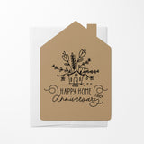 Happy Home Anniversary | Real Estate & Mortgage Greeting Cards with Envelopes Greeting Card Market Dwellings