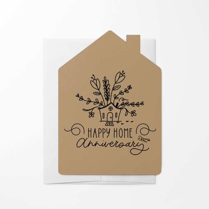 Set of "Happy Home Anniversary" Greeting Cards | Envelopes Included | 8-GC002 Greeting Card Market Dwellings