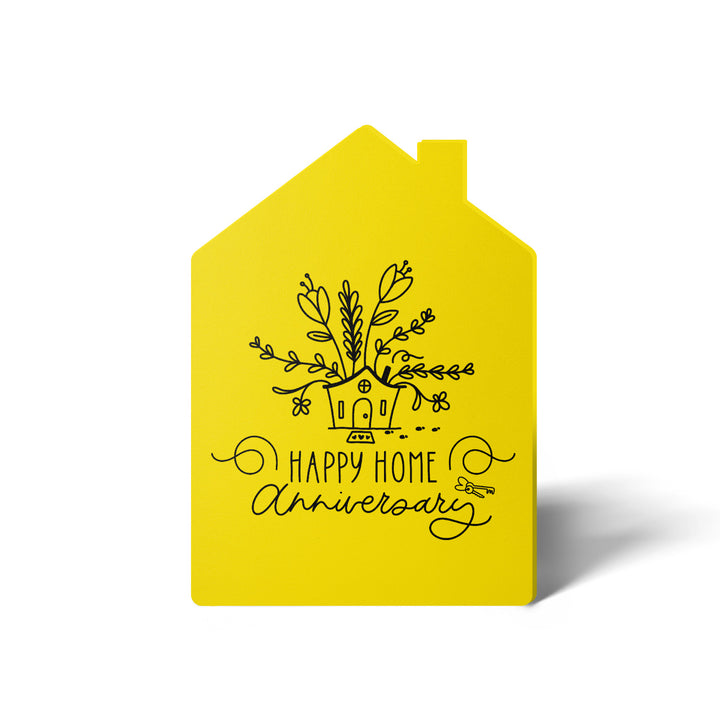 Set of "Happy Home Anniversary" Greeting Cards | Envelopes Included | 8-GC002 Greeting Card Market Dwellings LEMON