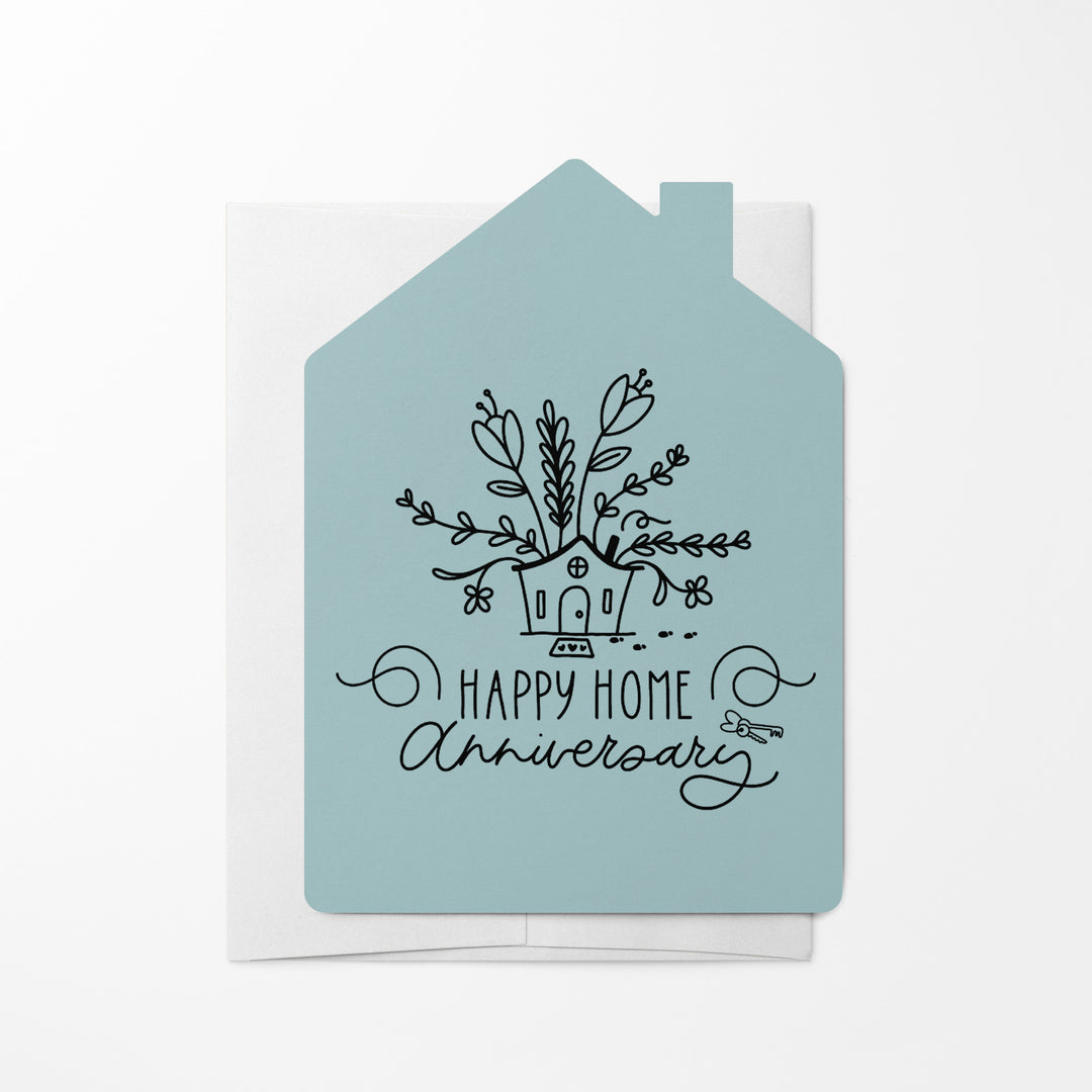 Set of "Happy Home Anniversary" Greeting Cards | Envelopes Included | 8-GC002 Greeting Card Market Dwellings