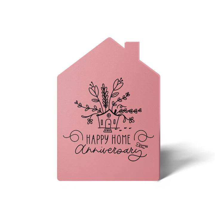 Set of "Happy Home Anniversary" Greeting Cards | Envelopes Included | 8-GC002 Greeting Card Market Dwellings LIGHT PINK