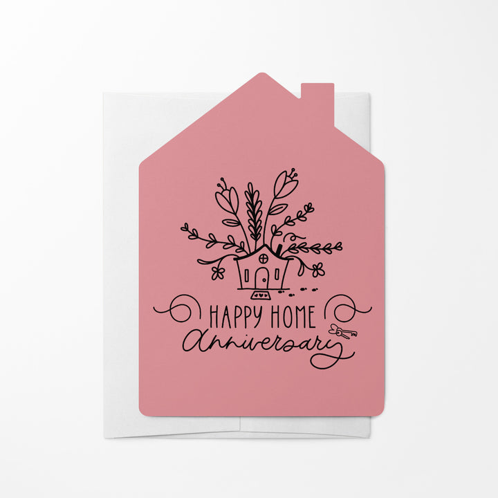 Set of "Happy Home Anniversary" Greeting Cards | Envelopes Included | 8-GC002