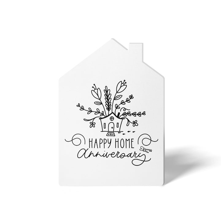 Set of "Happy Home Anniversary" Greeting Cards | Envelopes Included | 8-GC002