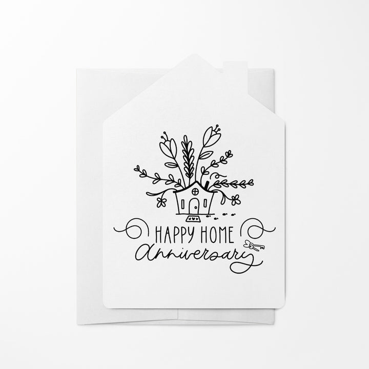 Set of "Happy Home Anniversary" Greeting Cards | Envelopes Included | 8-GC002