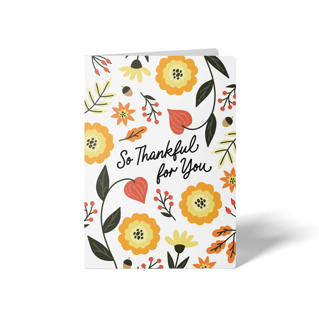 Set of So Thankful for You | Thanksgiving Greeting Cards | Envelopes Included | 80-GC001 Greeting Card Market Dwellings