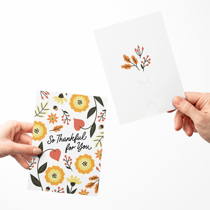 Set of So Thankful for You | Thanksgiving Greeting Cards | Envelopes Included | 80-GC001 Greeting Card Market Dwellings