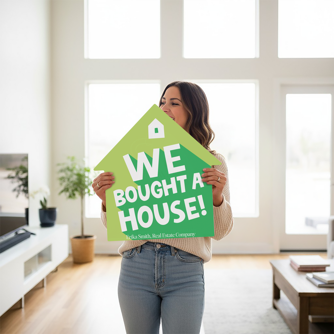 Customizable | Closing Day Real Estate House Sign | Photo Prop | DSY3 House Sign Market Dwellings