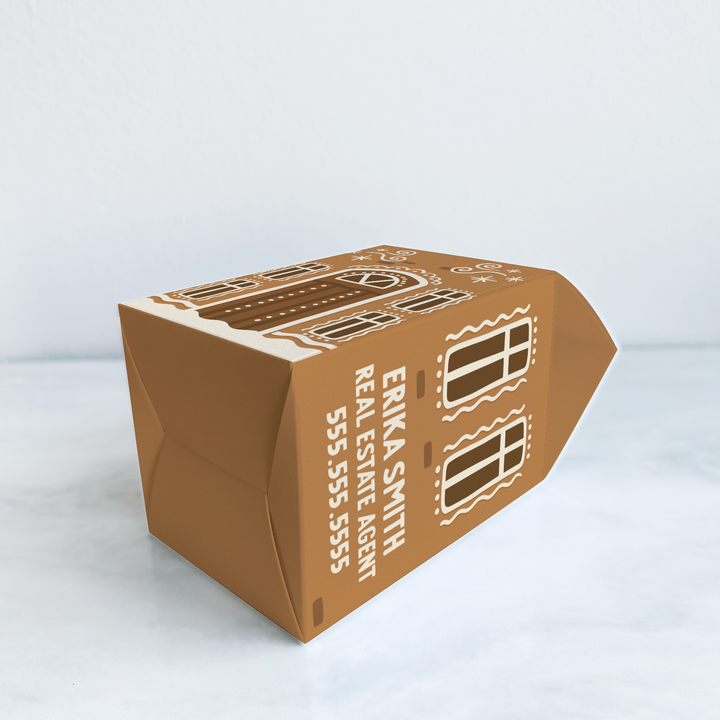 Gingerbread House Holiday Pop By Box | 9-BX1 Pop By Box Market Dwellings   