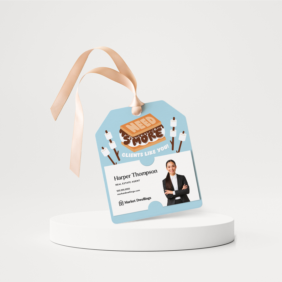 Need S'more Clients Like You! | Summer Gift Tags | 274-GT001 Gift Tag Market Dwellings   